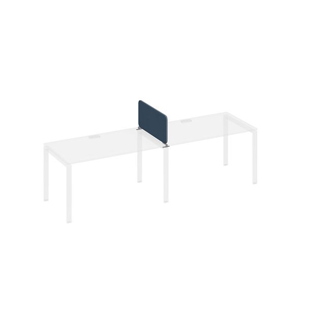 Экран промежуточный тканевый с наполнителем и кронштейнами A4 А4 Б 873 синий / металлокаркас антрацит - Вид 1