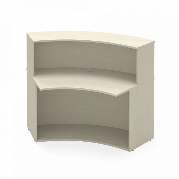 Стойка-ресепшн "Система-M" ПК-УНФО-СКР150х81-В1-99 клен - Вид 1