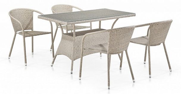 Набор уличный T198D/Y137C-W85 Latte 4Pcs - Вид 1