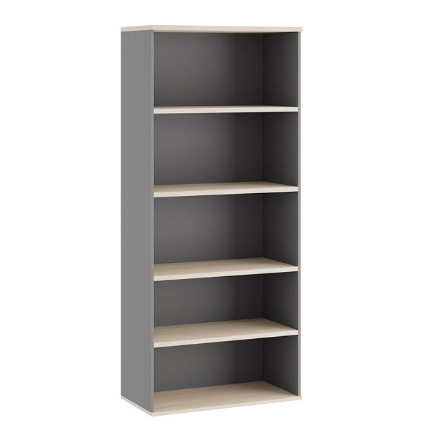 Стеллаж высокий Tess 90x45x207 дуб шамони светлый - Вид 1