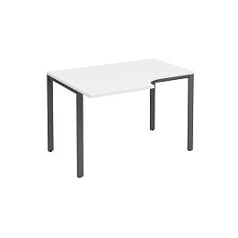 Стол эргономичный левый на металлокаркасе МП2 Формула МП2 К 193 белый премиум / антрацит - Фото предпросмотра
