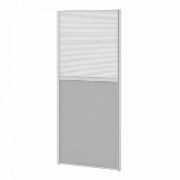 Модуль комбинированный "Мобильные офисные перегородки «Ритм»" ПК-РТМ-МДК167х80П/Д-В1-535 серый - Вид 1