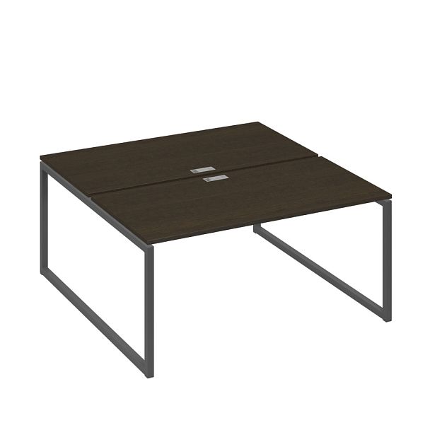 Станция (2х160) рабочая на каркасе QUATTRO A4 А4 Б4 178 БП венге / металлокаркас антрацит - Вид 1