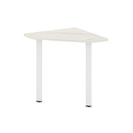 Стайл Проджект Угловой элемент стола SN-6.USP-021 Дуб Наварра/Металл Белый 800*800*750 - Фото предпросмотра