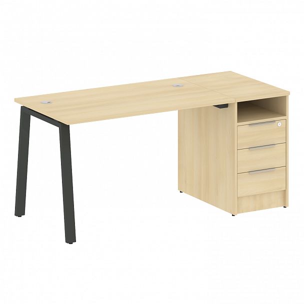 Рабочая станция "Metal System" БА.РС-СТП -1.2 акация/антрацит - Вид 1