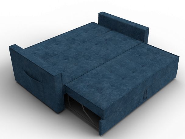 Диван прямой Лига-104 (160) Велюр синий - Вид 8