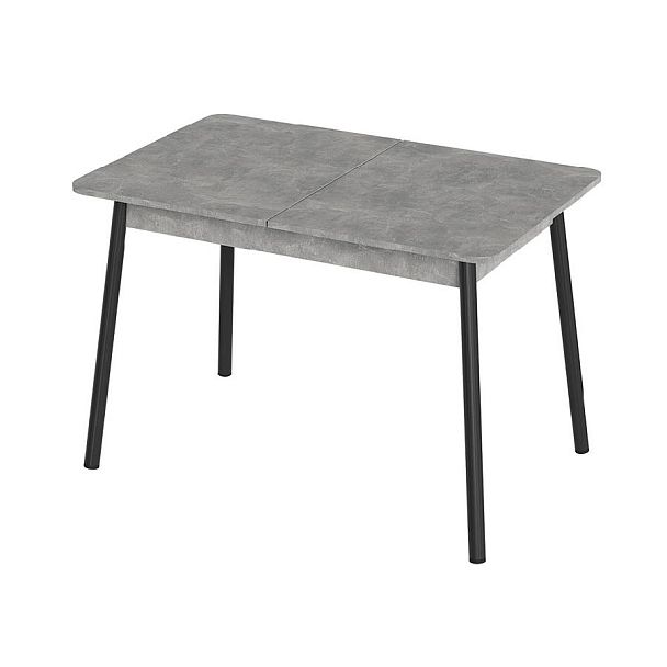 Стол Лион 2 ЛДСП (Подстолье косое черное) НЕ ВЫБИРАТЬ Ателье светлый - Вид 1