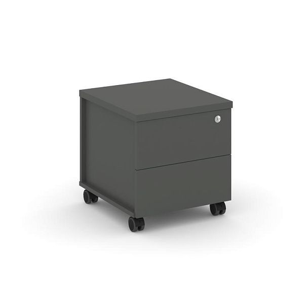 Стайл Проджект Тумба мобильная усил. колеса SN.TMU-005 Антрацит 416*460*437 - Вид 1