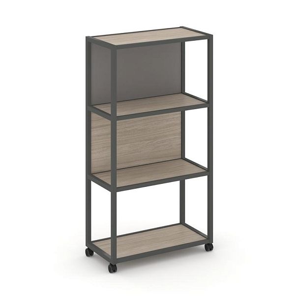 Shelf Mobile Стеллаж 4 уровня 1 секция VR.LT-STK-403.10 Дуб Аттик/Металл Антрацит/W-11 1000*400*1523 - Вид 1