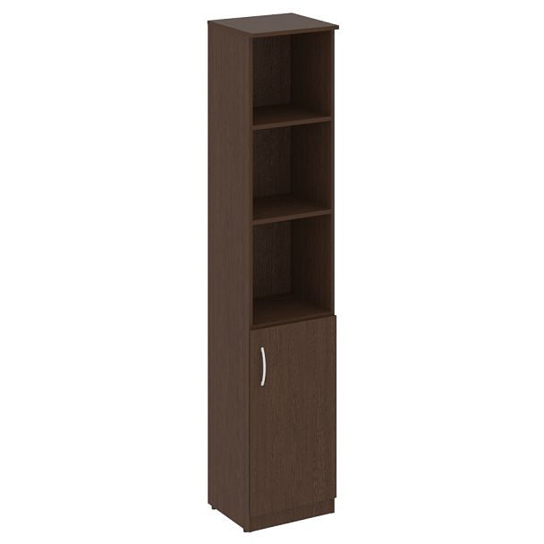 Nova S Шкаф высокий узкий (1 низкая дверь ЛДСП) В.СУ-1.1 (R) Венге 388*360*1915 - Вид 1