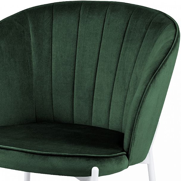 Комплект кухонных стульев Миэль зеленый велюр/белый, 3 шт. - Вид 6