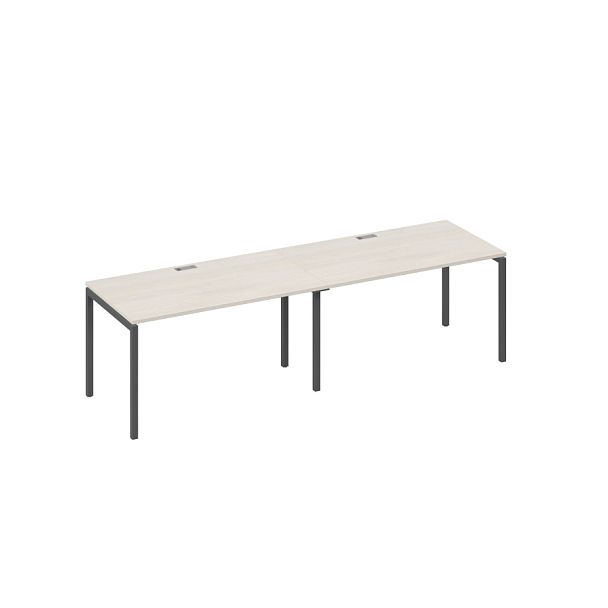 Рабочая станция каркас DUE (2х140) A4 А4 Б2 024-2 БП дуб / металлокаркас антрацит - Вид 1