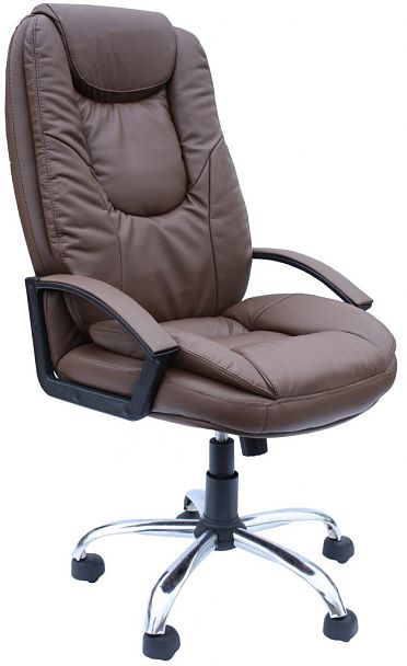 Кресло руководителя "Сатурн" хром, подл."418" - Вид 1