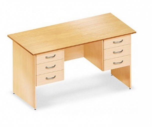 Стол письменный двухтумбовый (6 ящиков) СО-009 - Вид 1
