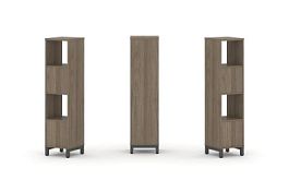 Стайл Проджект Набор стеллажа 1 сторон., 4 яр. SN.NS-411 Вяз Благородный/Металл Антрацит 387*400*161 - Фото предпросмотра