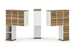 Concept Надставка высокая CN.ONV-008 Сандал Янтарный/Белый Бриллиант/Металл Черный 1099*350*1486 - Фото предпросмотра