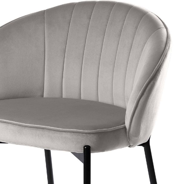 Комплект полубарных стульев Миэль светло-серый/черный, 2 шт. - Вид 6