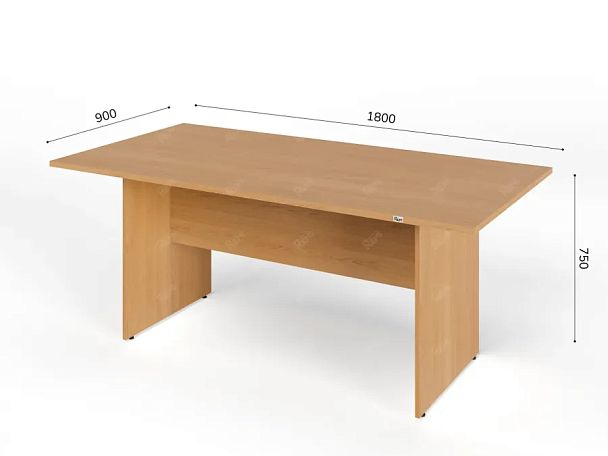 ЛАЙТ / LIGHT RLG009-18x9 Конференц-стол 180x90x75 Бук - Вид 5
