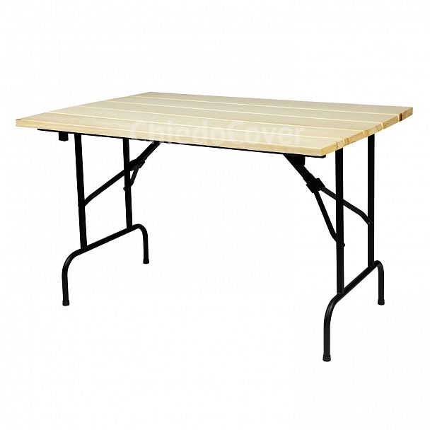 Стол Лидер 1, уличный из реек, светлый 1200х800 - Вид 2