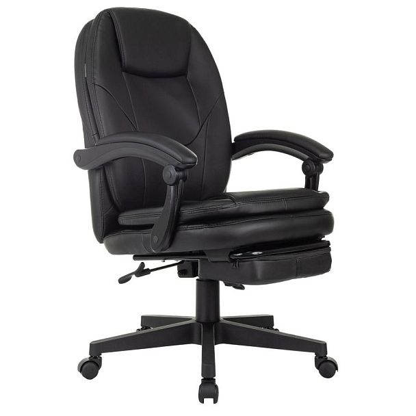 Кресло офисное CH-868N-BF, синхромеханизм, подставка для ног, экокожа, черное, 2018358 - Вид 2