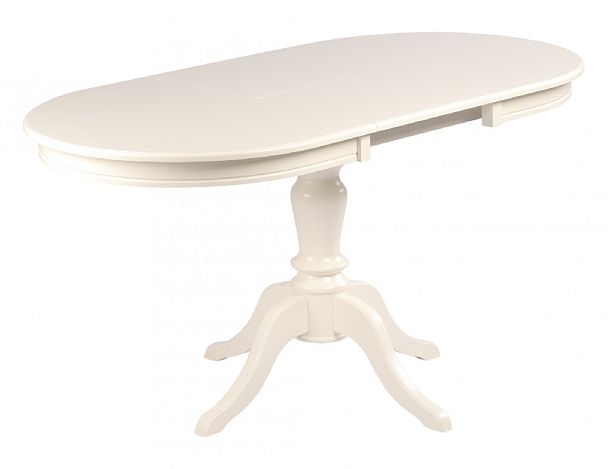 Обеденная группа стол Анфея 110(150)х75х76 Слоновая кость и 4 стула Арктос Слоновая кость/Кремовая рогожка - Вид 4