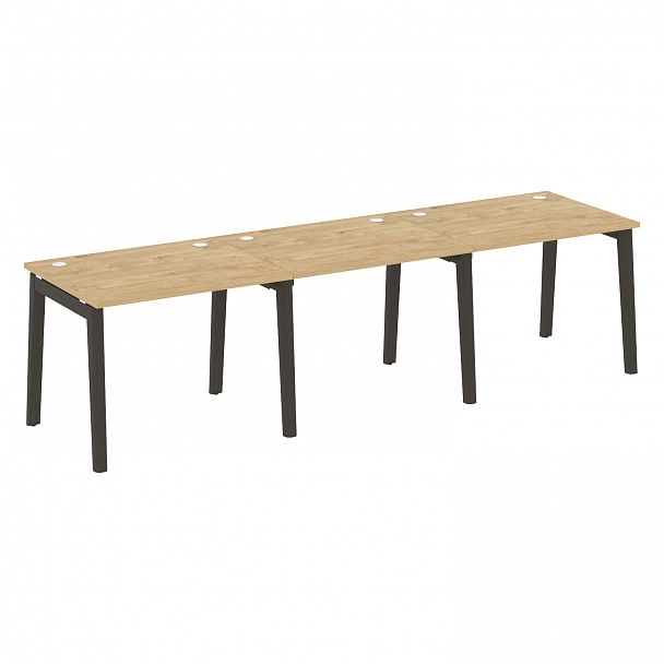 Рабочая станция "Onix wood" OW.RS-3.1.8 тиквуд светлый/дуб темный - Вид 1