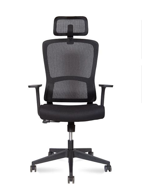 Кресло офисное / Light / черная сетка/черная ткань - Вид 2