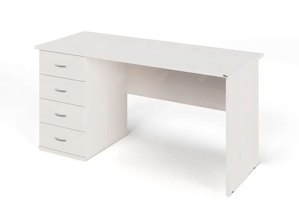 ЛАЙТ / LIGHT RLG007-15x6L Однотумбовый стол 150x60x75 Дуб Молочный - Вид 1