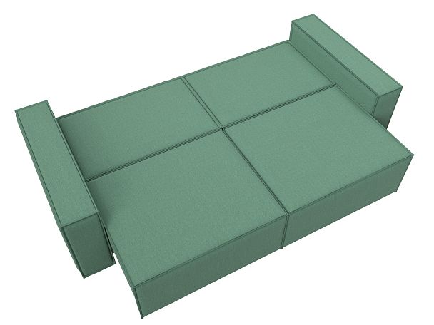 Диван прямой Куба Рогожка зеленый - Вид 10
