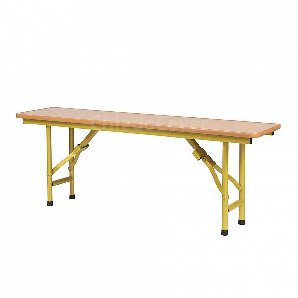 Скамья "Лидер 8", 1500x300, бук, каркас золото - Вид 1