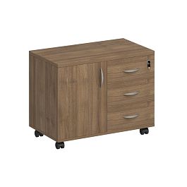 Тумба сервисная с ящиками Комфорт КФ К.306 ШТ дуб шамони темный - Фото предпросмотра