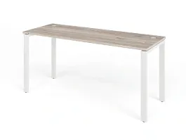 TANDEM RTD066-MK-160-MA Стол прямой на металлокаркасе ун-й 1600х600х750 Дуб Маувелла/Белый - Фото предпросмотра