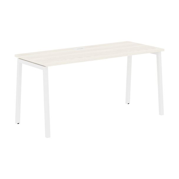 Стол прямой ELST 1567 Ясень Траун/Белый 1560х670х750 EDIS - Вид 1