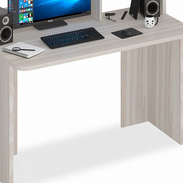 Стол компьютерный Домино Lite СКЛ-Прям120Р+НКЛ-120 Карамель - Вид 4