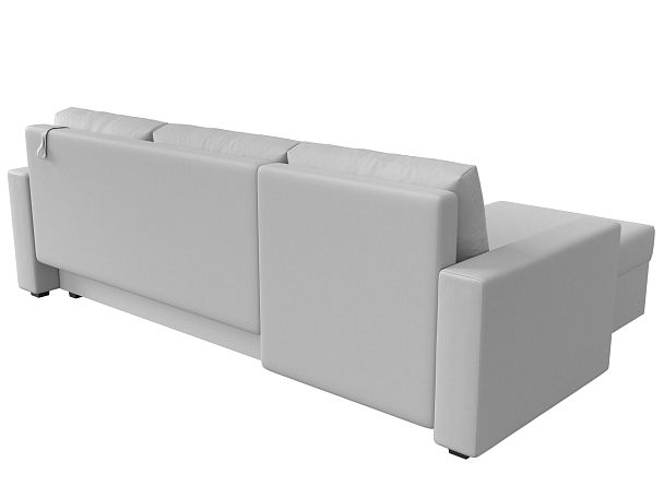 Угловой диван Траумберг Лайт левый (полностью экокожа белая) - Вид 6