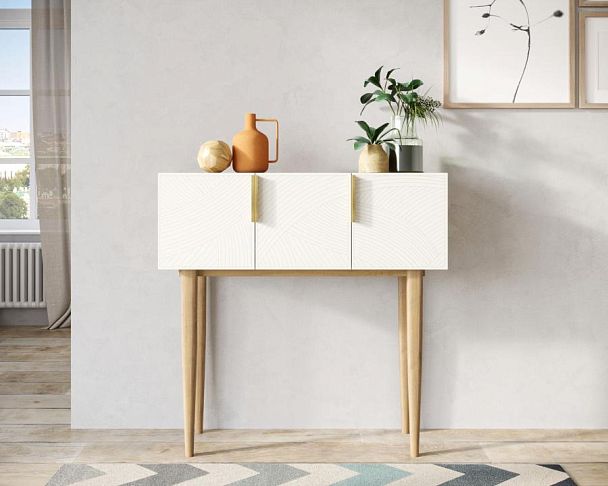 Консоль с тремя дверками Line LN15/GR1/beige - Вид 4