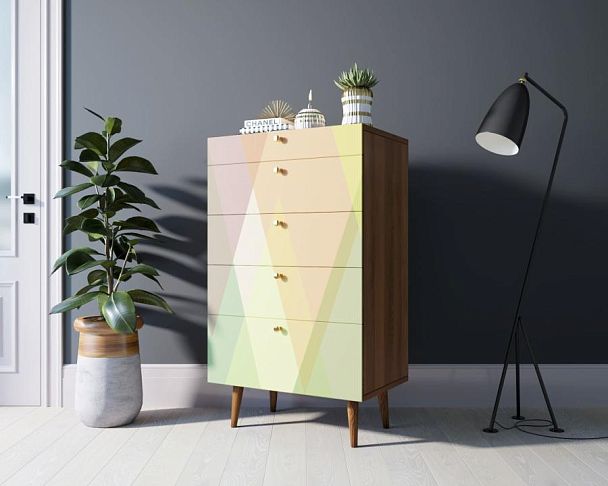 Комод высокий Berber принт 16 арт BB10/Print_16 - Вид 3