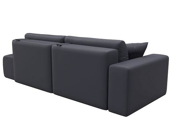 Диван прямой Лига-036 НПБ Модерн подлокотник слева Экокожа серый - Вид 6