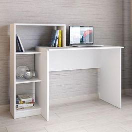 Стол компьютерный Квартет-2 (1250*1020*500) белый - Фото предпросмотра