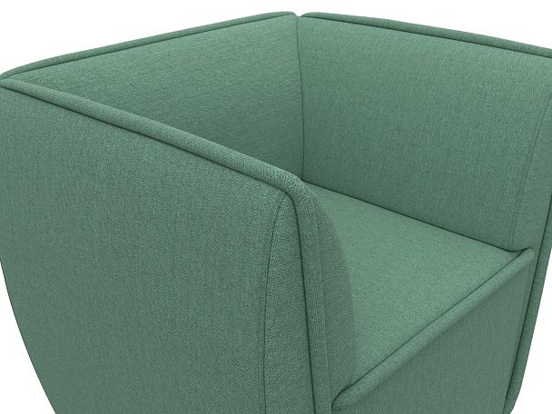 Кресло Бергамо Рогожка зеленый - Вид 4