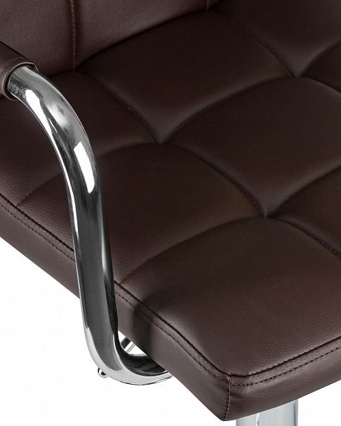 Стул барный DOBRIN KRUGER ARM (коричневый) - Вид 7