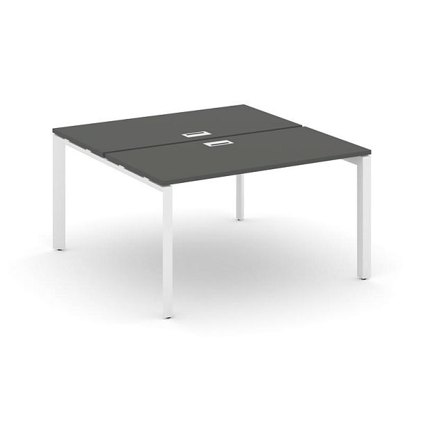 Style Project Next Рабочая станция двухсторонняя SN-59P.DRS-012 Антрацит/Металл Белый/Белый Заглушка 1180*1432*750 - Вид 1