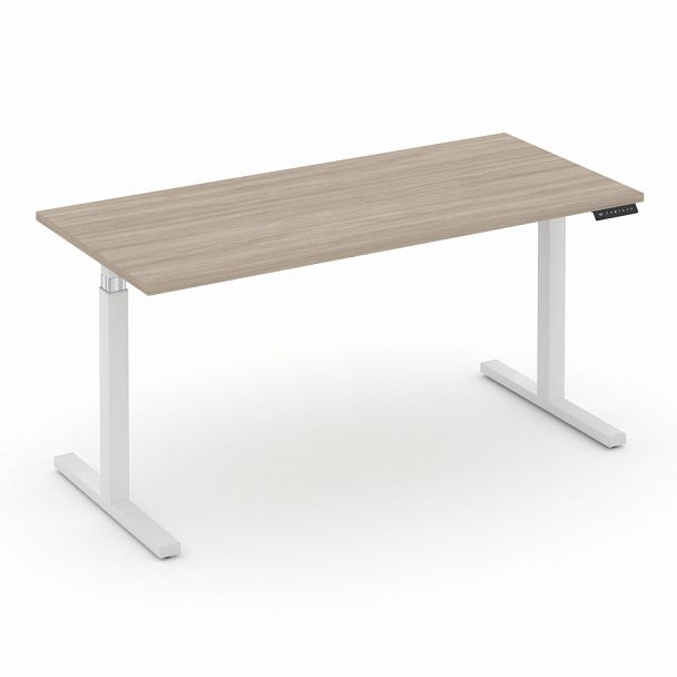 Стол электроподъемный "MOVE UP" MV.SE-4.7 Белый металл /  Дуб Аттик - Вид 1