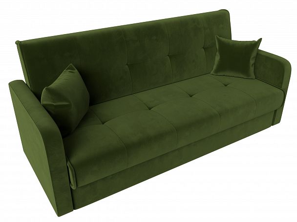 Диван книжка Надежда (полностью микровельвет зеленый) - Вид 5