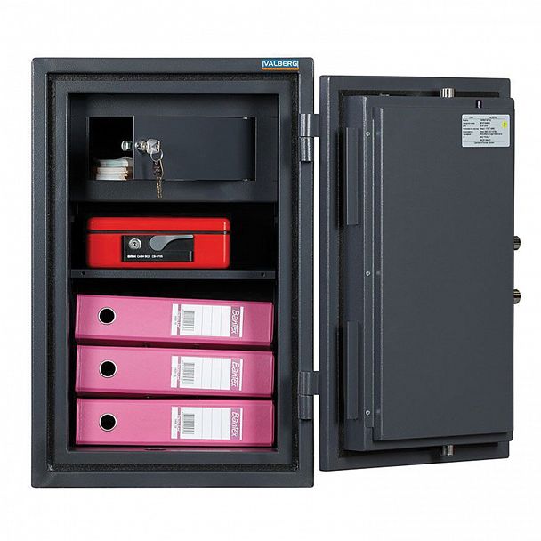 Сейф огневзломостойкий VALBERG "Гарант-67Т EL", 670х440х440 мм, 99 кг, эл. замок, трейзер, крепление к полу - Вид 4