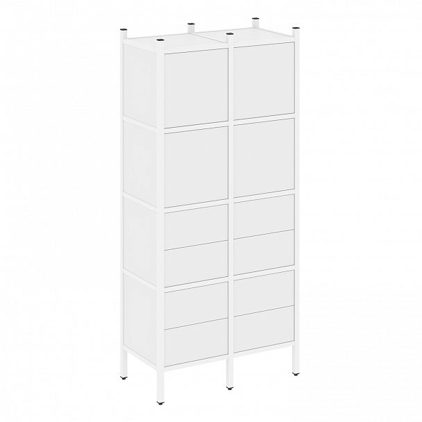 Стеллаж "Loft" VR.L-04 белый бриллиант/белый - Вид 1