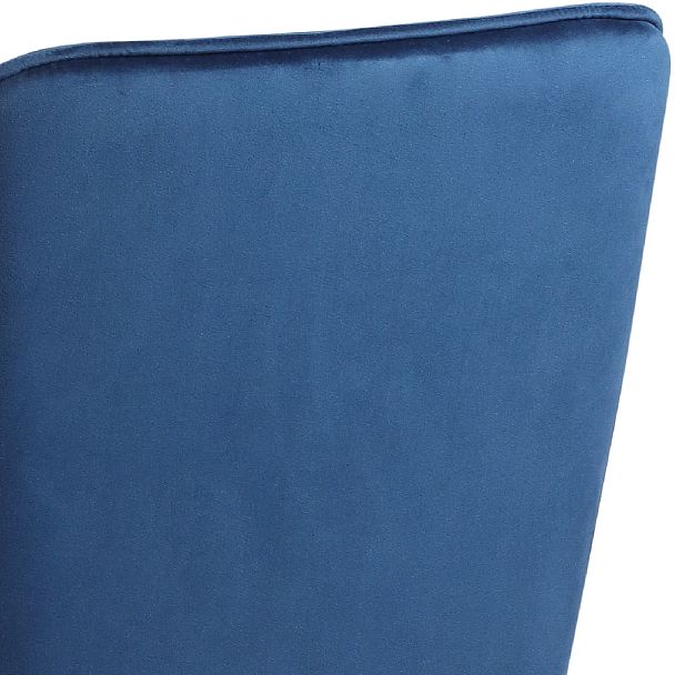 Полубарное поворотное кресло Мони К, Confetti blue/белый - Вид 11