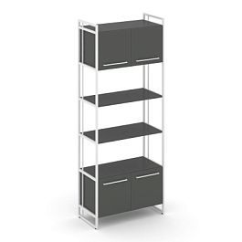 Rift Шкаф 5 ниш широкий RF.SS-54 Антрацит/Металл Белый 798*396*2010 - Фото предпросмотра