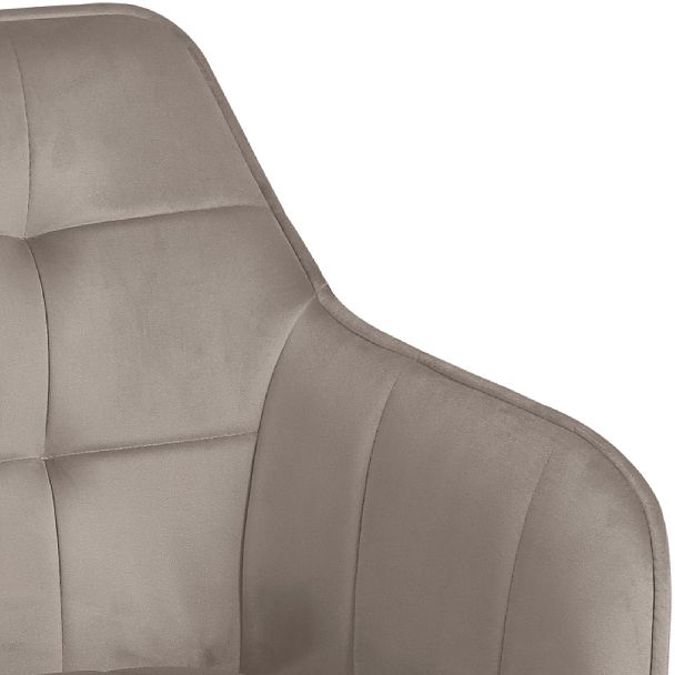 Полубарное поворотное кресло Мони К, Confetti smoke/белый - Вид 9