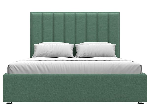 Кровать интерьерная Афродита 160 Рогожка зеленый - Вид 2